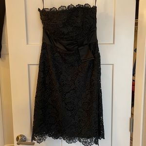 White House Black Market Strapless lace dress